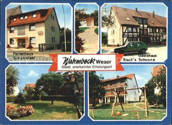 Wahmbeck Weserbergland Ferienhaus Gästehaus Kinderspielplatz