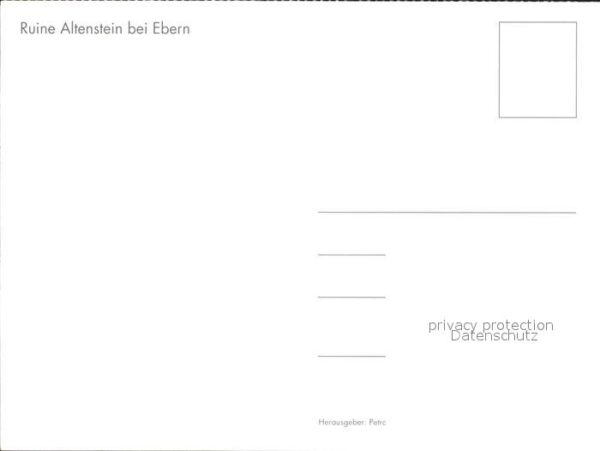Ebern Ruine Altenstein Künstlerkarte – Bild 2