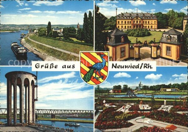Neuwied Rhein Rheinpromenade Pegelturm Schloss Minigo