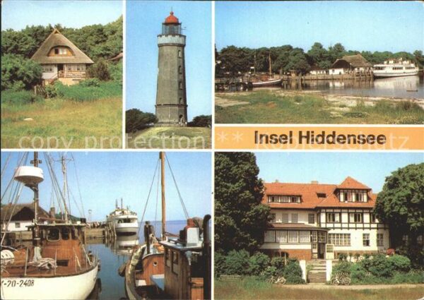 Kloster Hiddensee Fischerhaus Leuchtturm Anlegestelle Haf