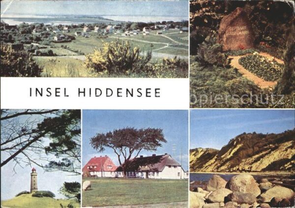 Dornbusch Hiddensee Grabstätte Gerhart Hauptmanns Leuchttur