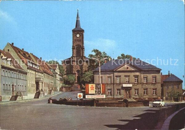 Hartha Doebeln Partie an der Kirche