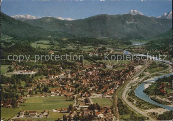 Lenggries Isartal Alpenpanorama Fliegeraufnahme