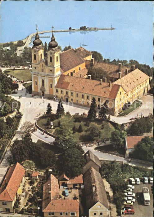 Tihany Ansicht mit Abteikirche XVIII Jhdt.