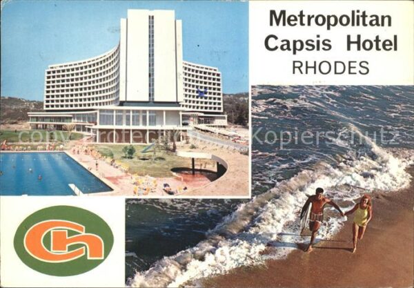 Rhodes Rhodos Greece Metropolitan Capsis Hotel Strand