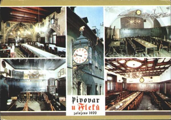 Praha Prahy Prague Pivovar u Fleku Speisesäle