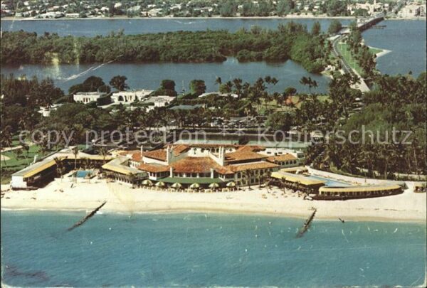 Palm Beach Aerial view of the exclusive Bath and T