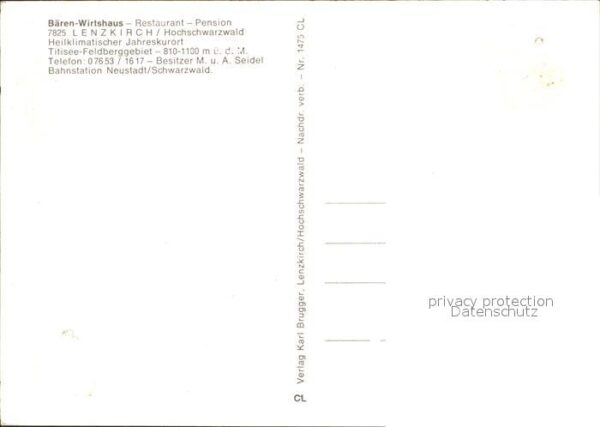 Lenzkirch Bären Wirtshaus Gaststube – Bild 2