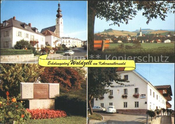 Waldzell Oberoesterreich Panorama mit Hausruck Gaststätte Gedenk