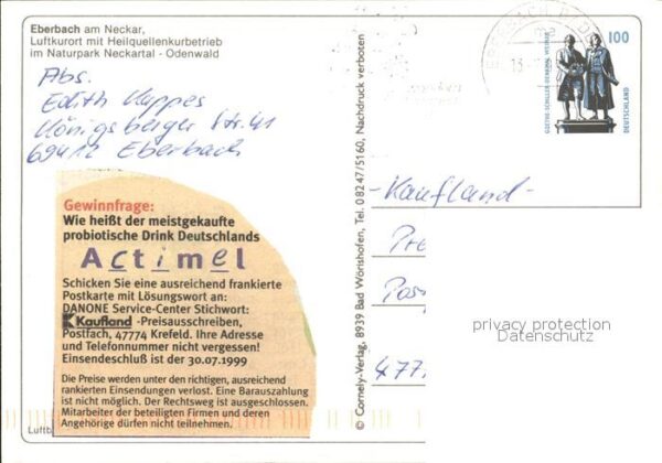 Eberbach Neckar mit Katzenbuckel Luftkurort Fliegeraufn – Bild 2