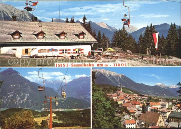 Imst Tirol Sesselbahn Berggasthof Alpenpanorama