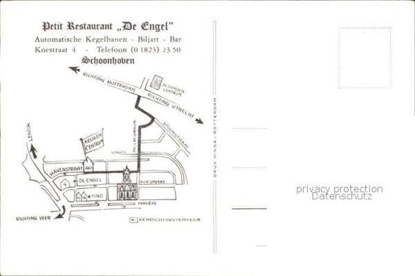 Schoonhoven Petit Restaurant De Engel Bar Kegelbahn – Bild 2