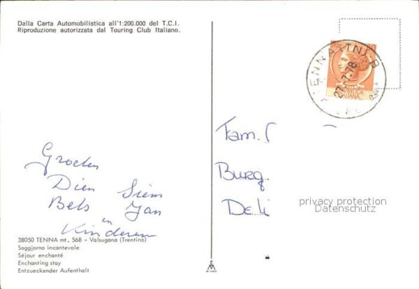 Tenna Trento Vista generale Carta Automobilistica – Bild 2