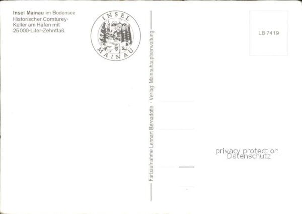 Insel Mainau Historischer Comturey Keller am Hafen – Bild 2