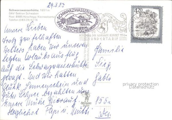 Hirschegg Kleinwalsertal Vorarlberg Schwarzwasserhütte Winterpanorama Alpen – Bild 2