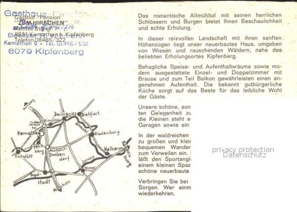 Kemathen Gasthof Pension Zum Hirschen Restaurant – Bild 2