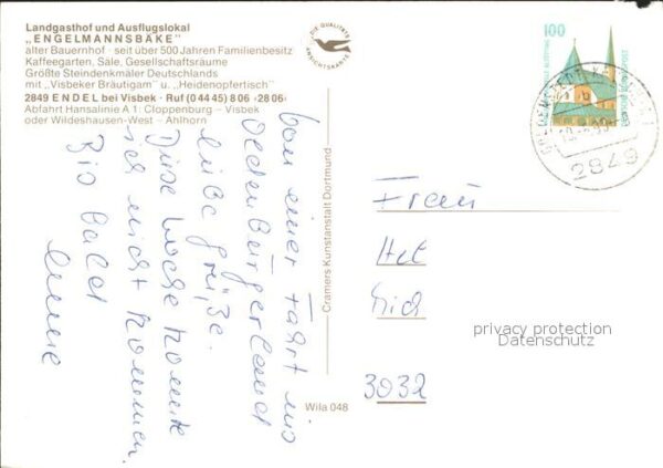 Endel Vechta Landgasthof Egelmannsbäke Rundwanderweg – Bild 2