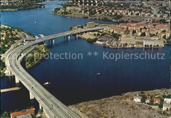 Stockholm Essingeleden Fliegeraufnahme