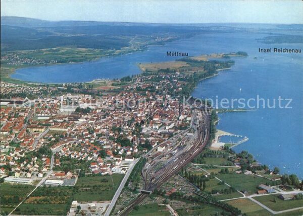 Radolfzell Bodensee Mettnau Insel Reichenau Fliegeraufnahme