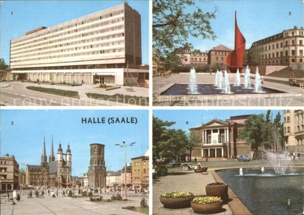Halle Saale Interhotel Stadt Halle Hansering Fahnen