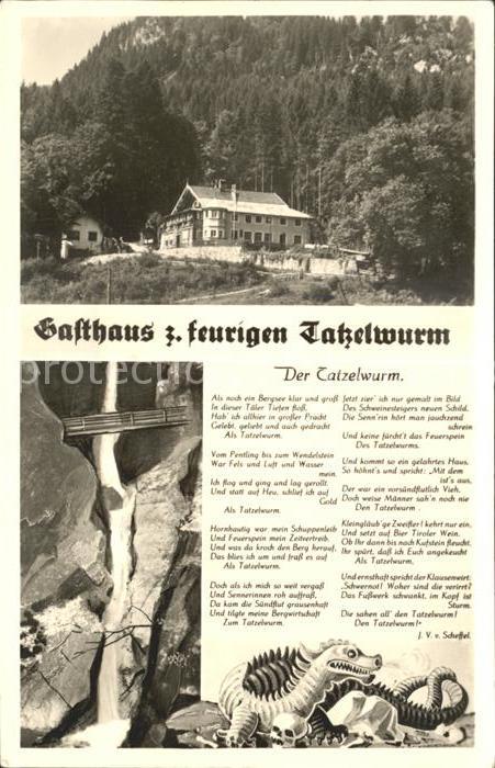 Oberaudorf Gasthaus zum feurigen Tatzelwurm Wasser