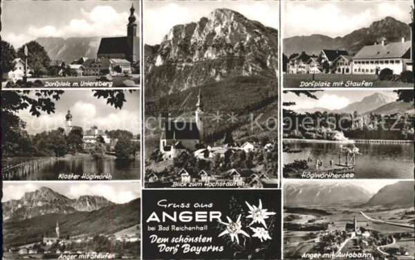 Anger Bayern Dorfplatz Kloster See Hochstaufen Unter