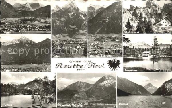Reutte Tirol und Umgebung Alpenpanorama See