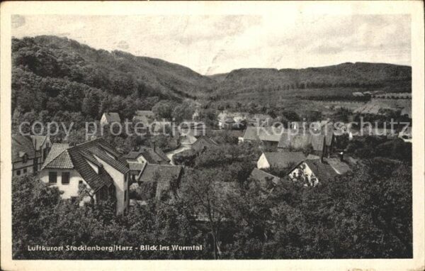 Stecklenberg Luftkurort Blick ins Wurmtal