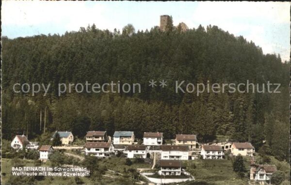 Bad Teinach-Zavelstein Weihreute mit Burgruine