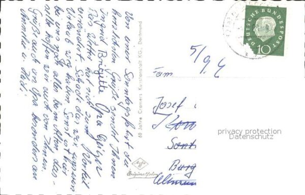 Haltern See Teilansichten Landkarte Wehr Turm Hotel – Bild 2