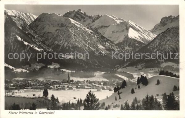 Oberstdorf Winterpanorama Alpen