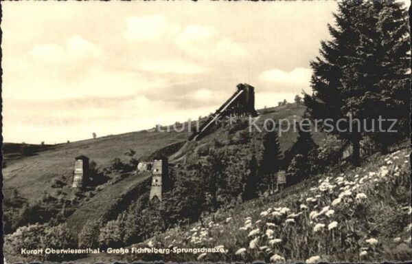 Oberwiesenthal Erzgebirge Grosse Fichtelberg Sprungschanze
