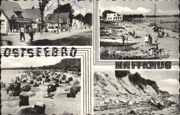Haffkrug Ostseebad Dorfpartie Strand Steilküste