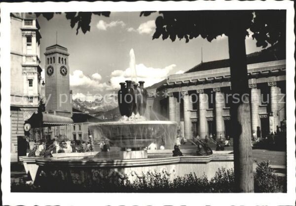 Bolzano La Stazione colla Fontana
