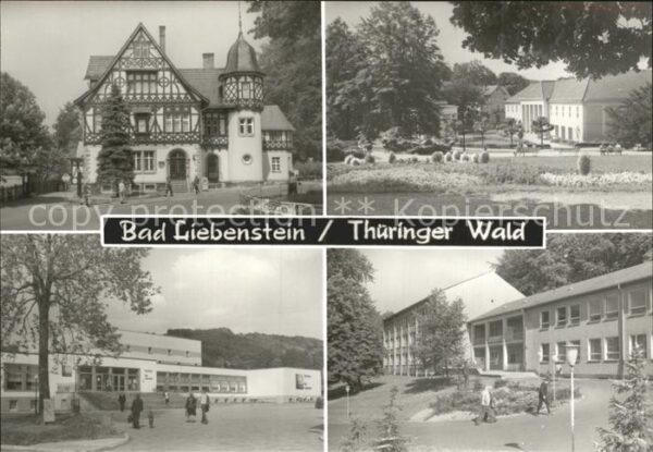 Bad Liebenstein Postamt Badehaus Kulturhaus Therapiegeb