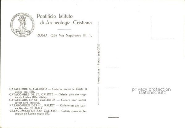 Roma Rom Pontificio Istituto die Archeologia Cri – Bild 2
