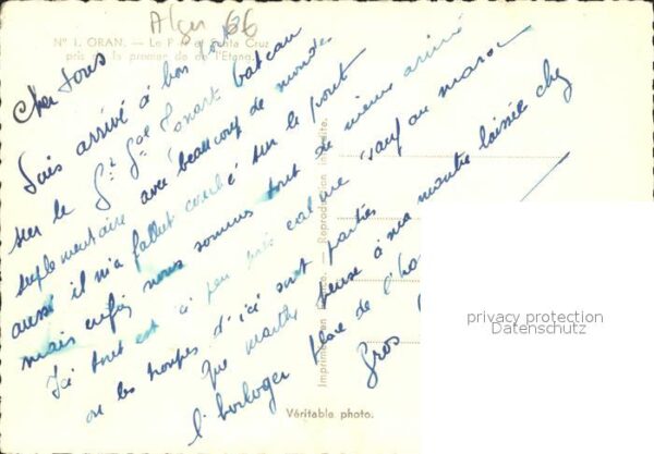Oran Algerie Le Port et Santa Cruz pris de la promer – Bild 2