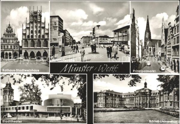 Muenster Westfalen Rathaus Stadtweinhaus Bahnhofstr Prinzi