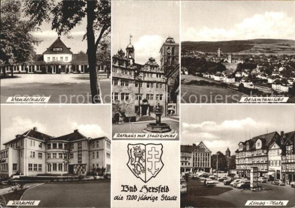 Bad Hersfeld Wandelhalle Rathaus Stadtkirche Gesamta