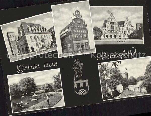 Bielefeld Nicolai Kirche Rathaus Oetker Halle Bür