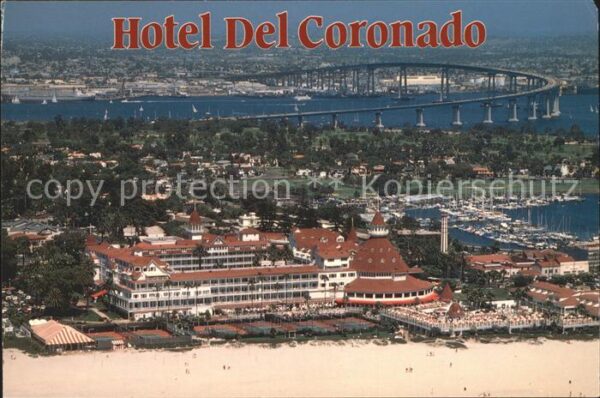 Coronado Hotel Del Coronado Fliegeraufnahme