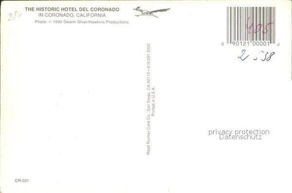 Coronado Hotel Del Coronado Fliegeraufnahme – Bild 2