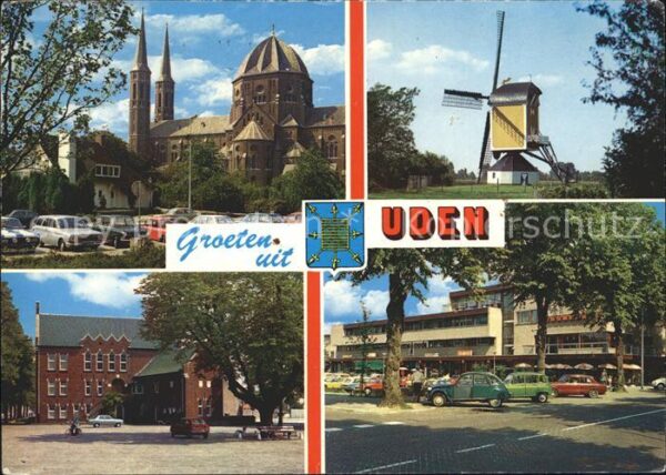 Uden Kirche Mühle Naturpark Strassenpartie