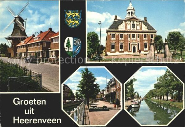 Heerenveen Mühle Rathaus Kanäle