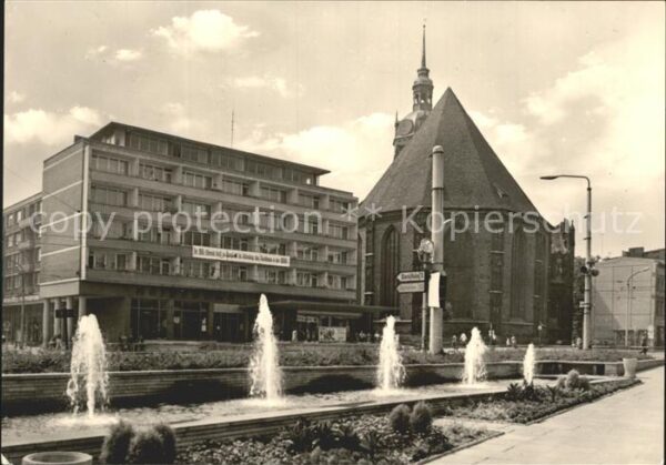 Brandenburg Havel Molkenmarkt Kirche Fontänen