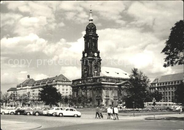 Dresden Am Altmarkt mit Kreuzkirche