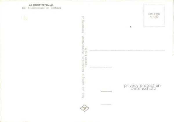 Muenster Westfalen Der Friedensstaat im Rathaus – Bild 2