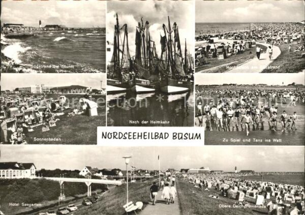 Buesum Nordseebad Strand Hotel Seegarten Deichpromenade S