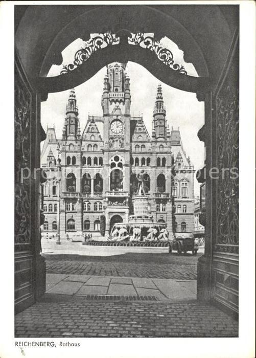 Reichenberg Liberec Boehmen Rathaus Jahrweiser Schönes Sudetenland