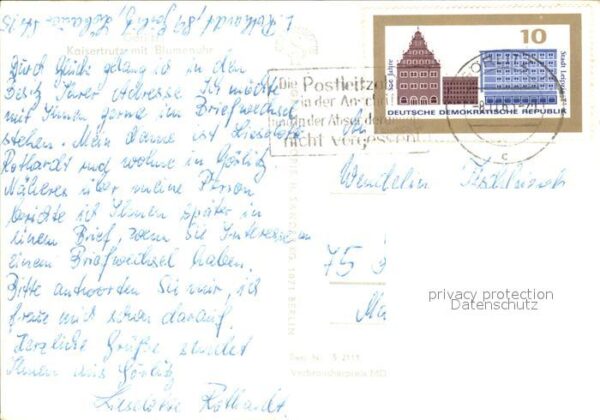 Goerlitz Sachsen Kaisertrutz mit Blumenuhr – Bild 2